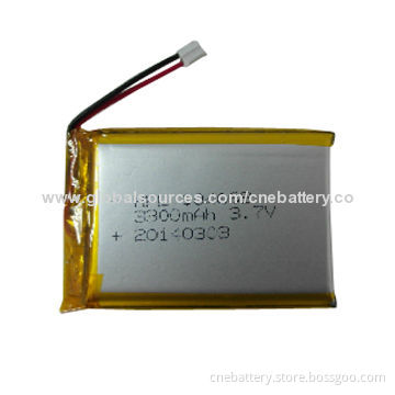 Lithium Polymer Battery 1,800mAh For Bluetooth Speaker, Measures 6.0 x 50 x 60mm